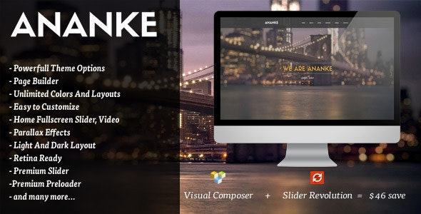 Ananke v3.8.2 - One Page Parallax WordPress Theme