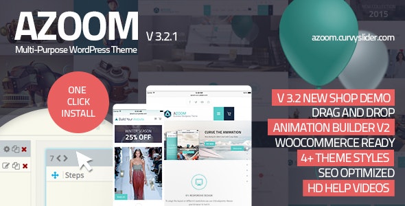 Azoom - Multi-Purpose Theme with Animation Builder