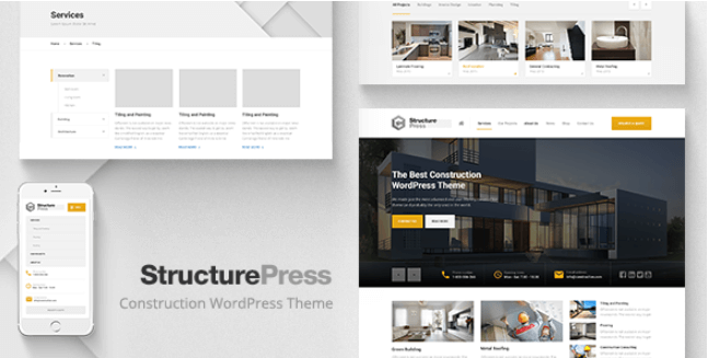 StructurePress v1.11.1 NULLED - Construction WordPress Theme
