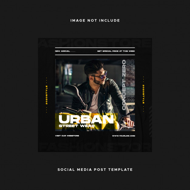 Urban style social media design instagram post Premium Psd
