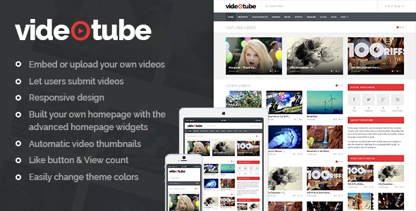 VideoTube v3.2.6 - template for a video portal WordPress