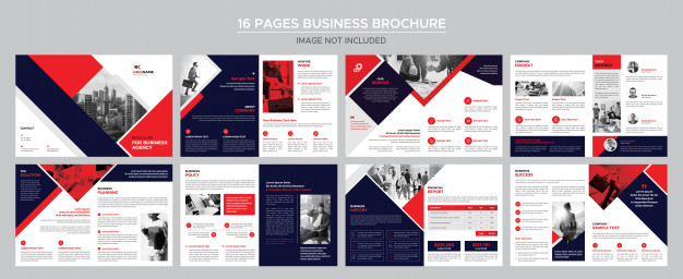 16 pages business brochure