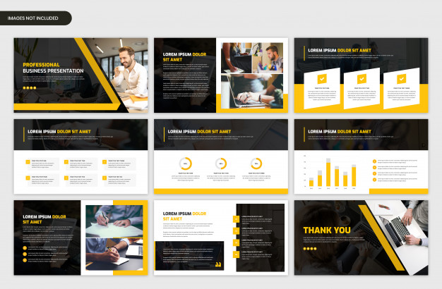 Abstract project overview slider template