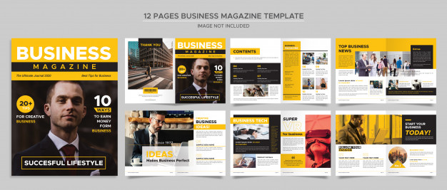 Business magazine template