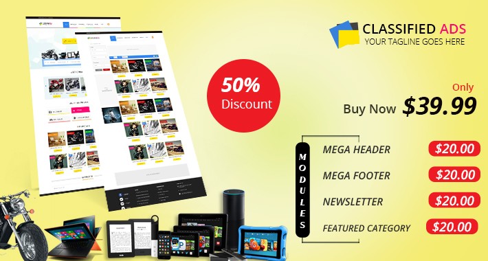Classified - responsive Opencart theme