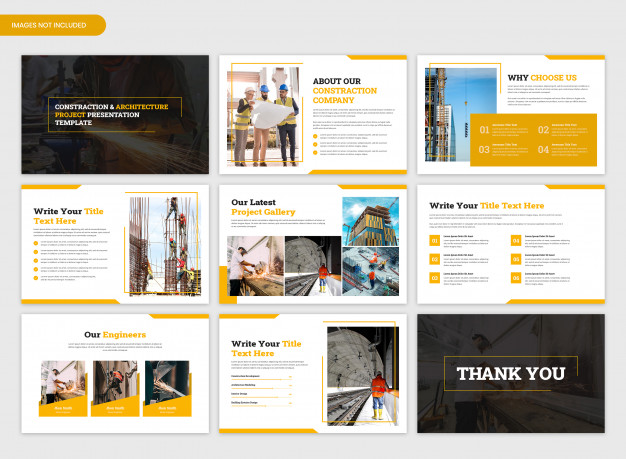 Constraction and architecture project overview presentation template