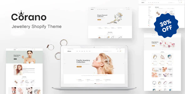 Corano v1.0 - template for jewelry online store OpenCart 3