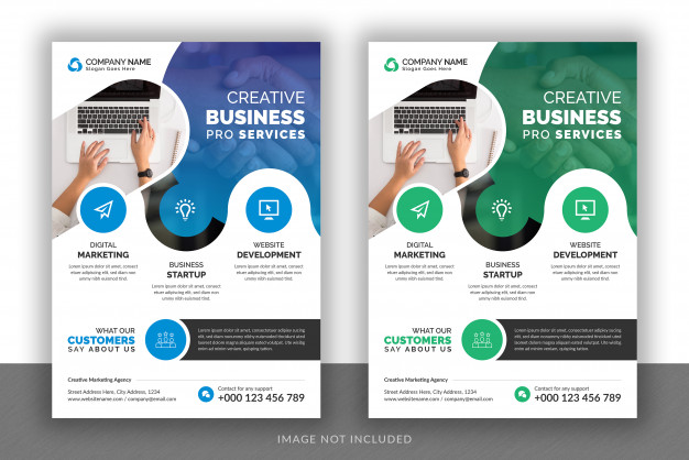 business marketing agency brochure cover template