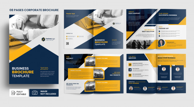 business profile pages brochure template