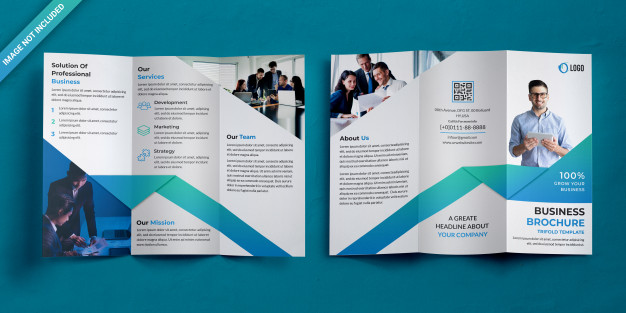 Corporate trifold brochure