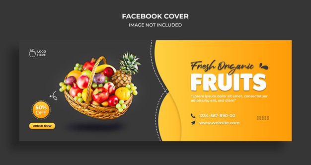 Delicious food facebook timeline cover template