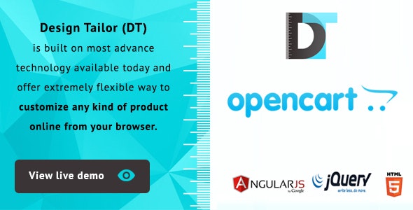 Design Tailor v1.0.1 - Opencart 3 Product Designer