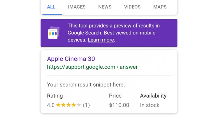 Google Product Snippet - OpenCart Product Markup
