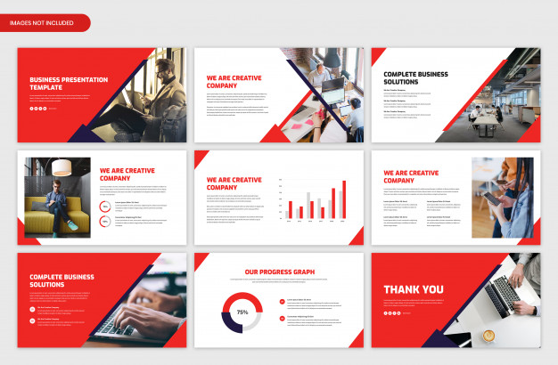 Modern corporate business presentation slider template