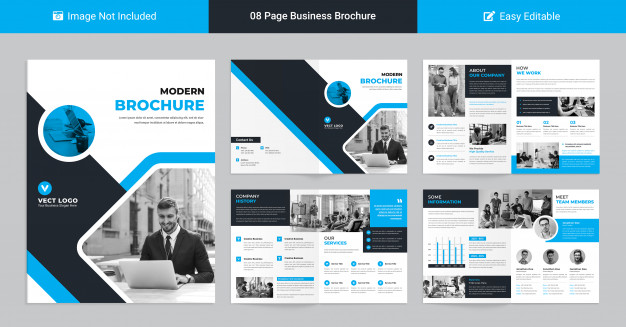 Modern corporate profile template for business presentation