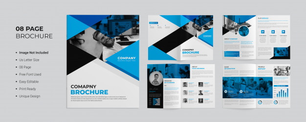 Pages company brochure template
