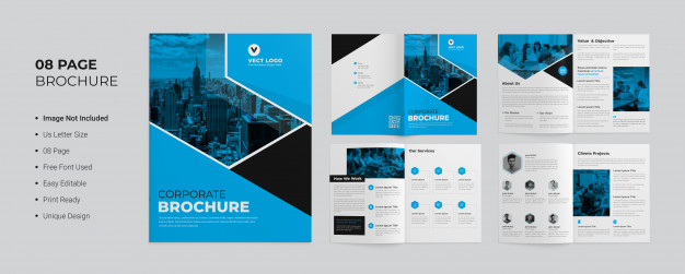 Pages corporate brochure template