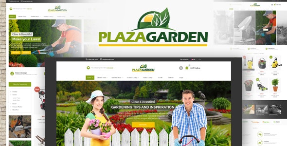 PlazaGarden - OpenCart Garden Tools Online Store Template