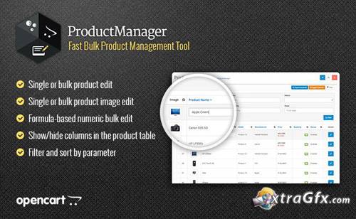 ProductManager v4.1.4 - fast product management OpenCart