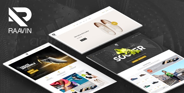 Raavin - online shoe store template for OpenCart 3