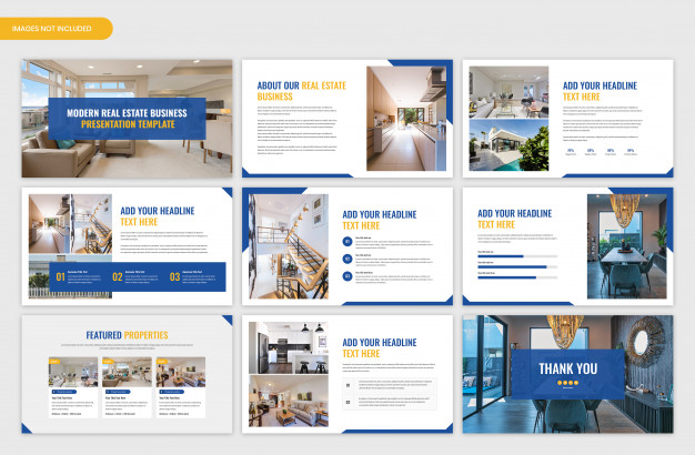 Real estate business and project presentation template
