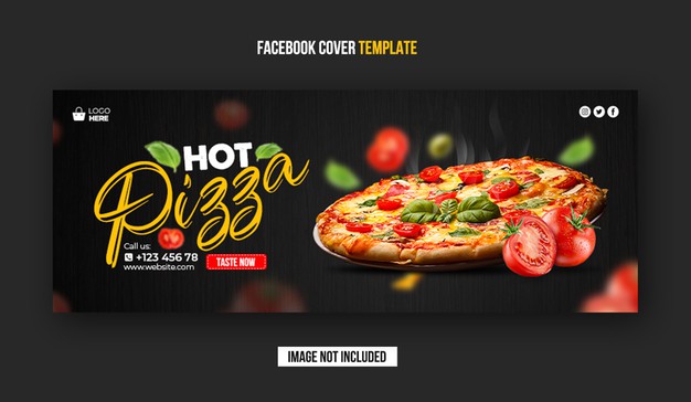 Restaurant facebook cover banner Premium Psd