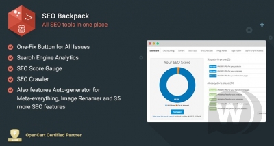 SEO Backpack v3.10.1 - SEO tools for OpenCart 2.x / 3.x