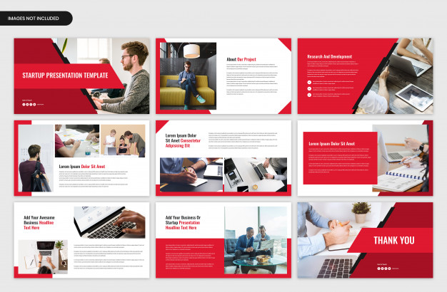 Startup project overview and business presentation template