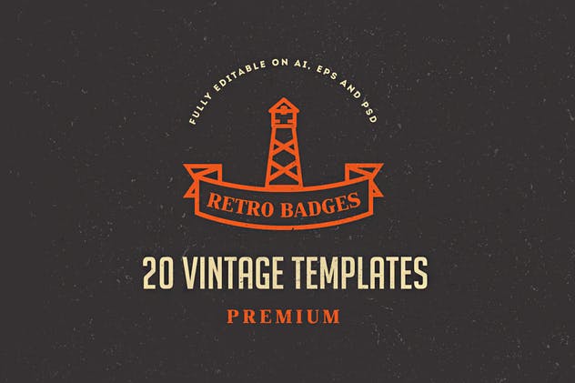 20 Vintage Logos & Badges