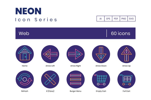 60 Web Line Icons