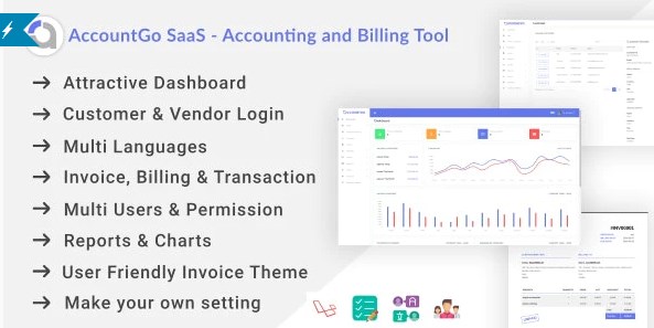 AccountGo SaaS 2.1 NULLED - accounting and billing script