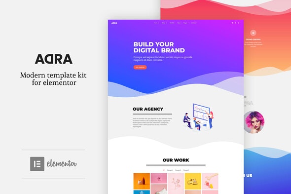Adra - Modern & Creative Elementor Template Kit