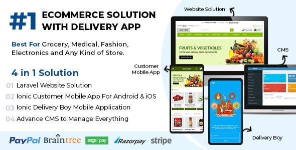 Best Ecommerce Solution with Delivery App