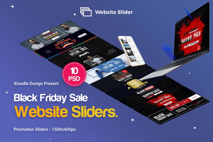 Black Friday Website Slider - 10PSD