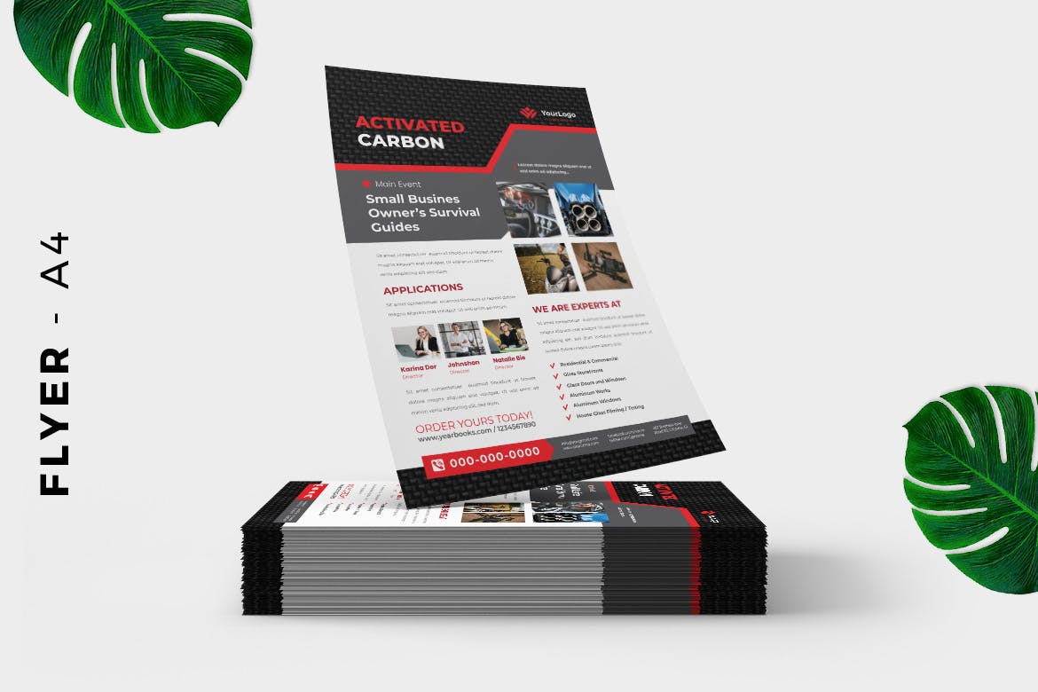 Carbon - Metal Product Flyer Design