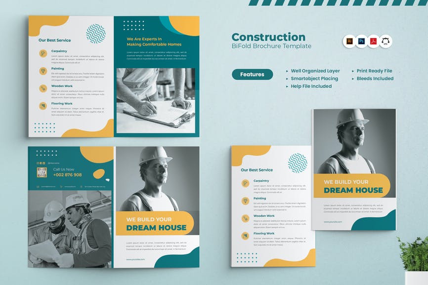 Construction Bi-Fold Brochure