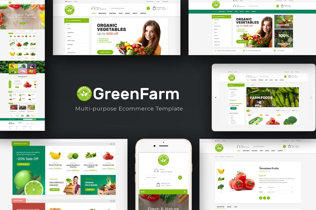 Greenfarm - Organic & Food Prestashop Theme