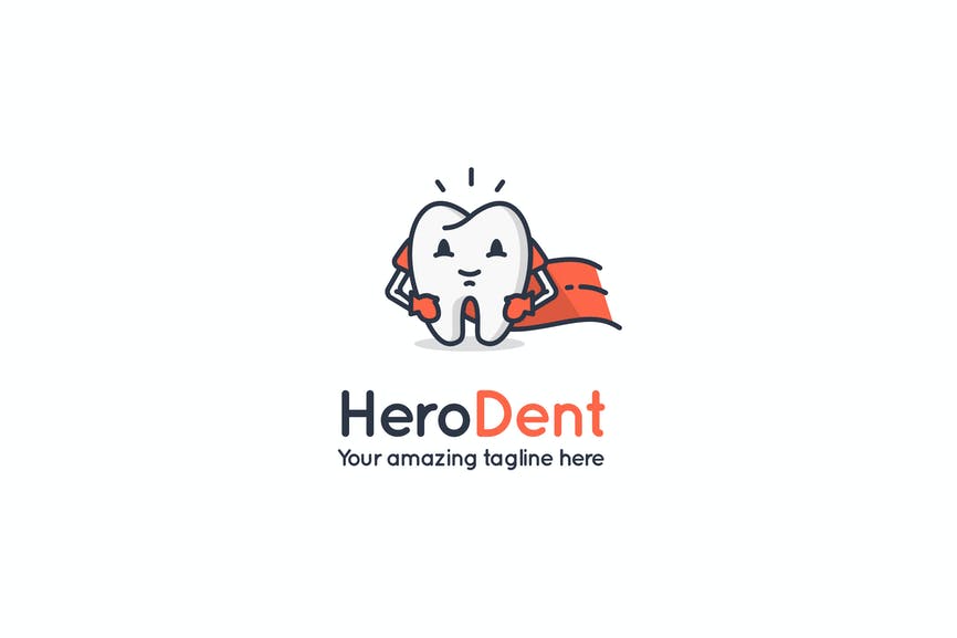 Herodent Dentist Logo Template