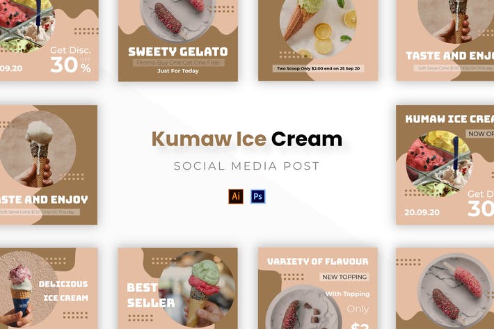 Kumaw Ice Cream Socmed Post