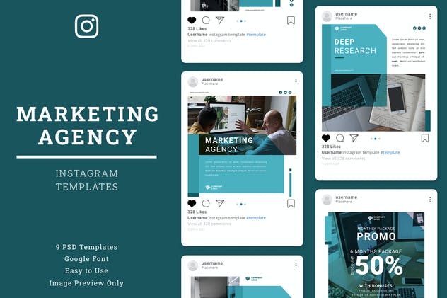 Marketing Agency Instagram Post Template