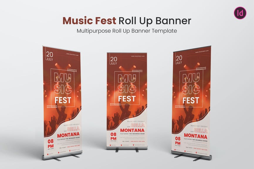 Music Fest Roll Up Banner