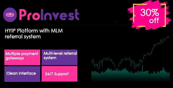 ProInvest v1.3.3 - cryptocurrency and online investment platform