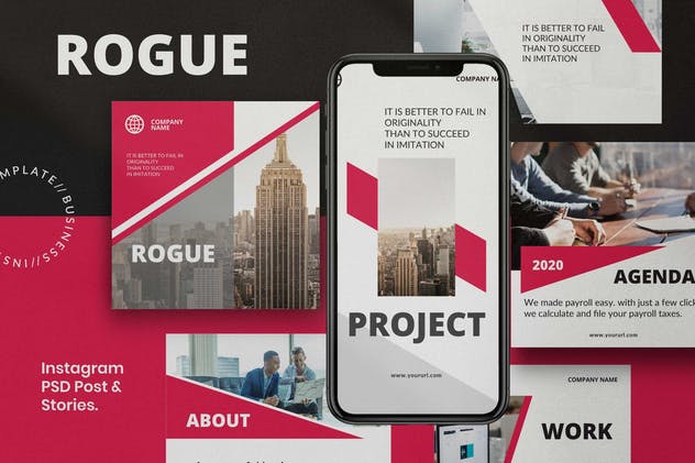Rogue - Post & Story Instagram Template Vol.1