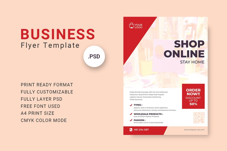 Shop Online Business Flyer