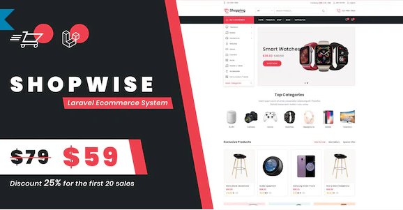 Shopwise - Laravel Ecommerce System