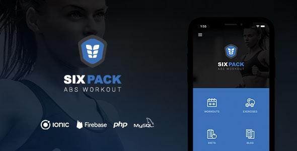 SixPack - Complete Ionic 5 Fitness App + Backend