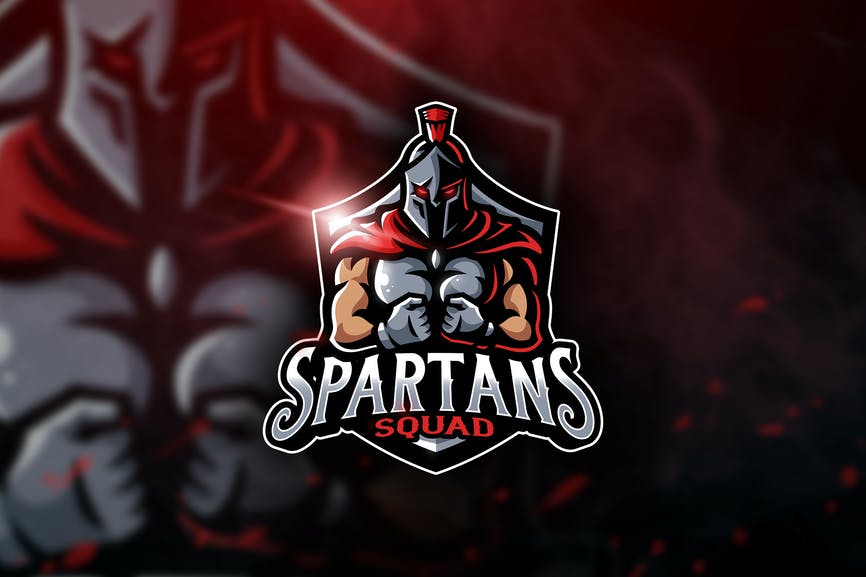 Spartans Squad - Mascot & Esport Logo