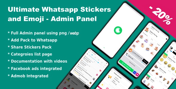 Ultimate Whatsapp Stickers and Emoji - Admin Panel