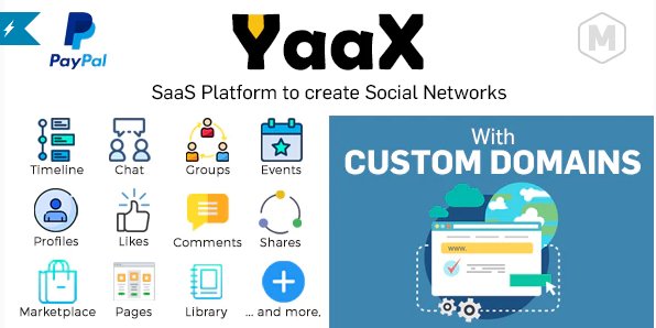 YaaX v1.2.5 NULLED - SaaS platform for creating social networks