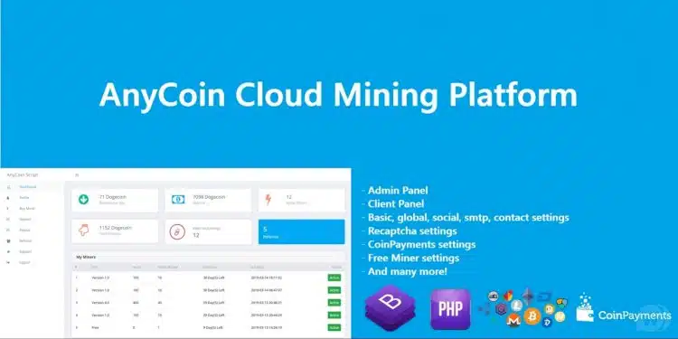 AnyCoin Cloud Mining Script v1.0.2 - cryptocurrency cloud mining script